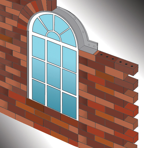 AHI Supply Typical arched lintel for window